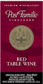 波斯特家族佐餐紅葡萄酒(Post Familie Vineyards Red Table Wine, Altus, USA)