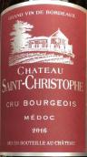 圣克里斯多菲酒莊紅葡萄酒(Chateau Saint-Christophe, Medoc, France)