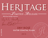 赫里蒂奇限量發(fā)行干型桃紅葡萄酒(Heritage Vineyards Limited Release Dry Rose, New Jersey, USA)