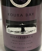 庫拉灣酒莊鯨魚座黑皮諾紅葡萄酒(Koura Bay Whalesback Pinot Noir, Marlborough, New Zealand)