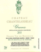 香特萊索酒莊干白葡萄酒(Chateau Chanteloiseau Blanc, Graves, France)