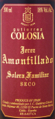 古鐵雷斯·科洛夏酒莊家族索拉來阿蒙蒂亞雪利酒(Gutierrez Colosia Amontillado Solera Familiar Sherry, Andalucia, Spain)