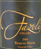 法澤利珍藏西拉干紅葡萄酒(Fazeli Cellars Reserve Shiraz, Temecula Valley, USA)