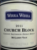 維拿教堂街區(qū)混釀干紅葡萄酒(Wirra Wirra Church Block Cabernet Sauvignon-Shiraz-Merlot,Mclaren Vale,Australia)