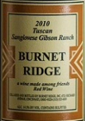 博耐山托斯卡納桑嬌維塞紅葡萄酒(Burnet Ridge Tuscan Style Sangiovese, North Coast, USA)