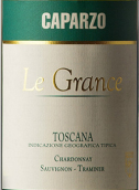 卡帕索霞多麗-蘇維翁-塔明娜混釀紅葡萄酒(Caparzo Le Grance Chardonnay Sauvignon Traminer, Toscana, Italy)