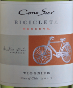 柯諾蘇酒莊自行車珍藏維歐尼白葡萄酒(Cono Sur Bicicleta Reserva Viognier, Chile)