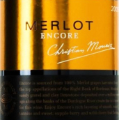 克里斯蒂安·莫伊克安可梅洛紅葡萄酒(Christian Moueix Merlot Encore, Bordeaux, France)