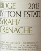 山脊酒莊利頓園西拉-歌海娜紅葡萄酒(Ridge Vineyards Lytton Estate Syrah-Grenache, Dry Creek Valley, USA)