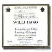 威利哈格酒莊布朗伯哲朱弗園珍藏雷司令甜白葡萄酒(Weingut Willi Haag Brauneberger Juffer Riesling Kabinett, Mosel, Germany)