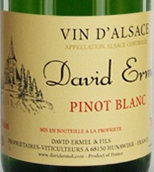 大衛(wèi)·艾美爾酒莊白皮諾白葡萄酒(David Ermel Pinot Blanc, Alsace, France)