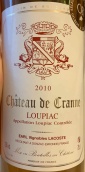 科然酒莊貴腐甜白葡萄酒(Chateau de Cranne, Loupiac, France)