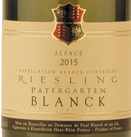 布蘭克帕特蓋頓雷司令半干型白葡萄酒(Domaine Paul Blanck Patergarten Riesling, Alsace, France)