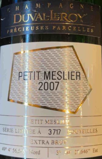 Duval-Leroy Précieuse Parcelle Petit Meslier, Champagne, France-杜