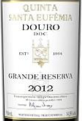 圣尤菲米婭2012特級珍藏紅葡萄酒(Quinta Santa Eufemia Grande Reserva 2012 Tinto, Douro, Portugal)