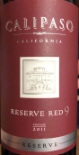 卡里佩索酒莊珍藏9號(hào)紅葡萄酒(Calipaso Reserve Red 9, Paso Robles, USA)