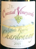 濱海酒莊珍藏霞多麗干白葡萄酒(Coastal Vineyards Reserve Chardonnay, Massachusetts, USA)