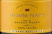 瑪姆納帕德沃牧場起泡酒(Mumm Napa Devaux Ranch, Napa Valley, USA)