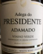 總統(tǒng)之家阿達瑪多白葡萄酒(Adega do Presidente Adamado, Vinho Verde, Portugal)