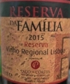 帕克科特斯家族珍藏紅葡萄酒(Paco das Cortes Reserva da Familia, Vinho Regional Lisboa, Portugal)