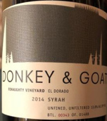 驴子与山羊酒庄范娜提园西拉干红葡萄酒(A Donkey and Goat Fenaughty Vineyard Syrah, El Dorado, USA)