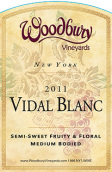 伍德伯里威代爾干白葡萄酒(Woodbury Vineyards Vidal Blanc, New York, USA)