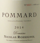 羅希諾酒莊（?，敶澹┘t葡萄酒(Domaine Nicolas Rossignol Pommard, Cote de Beaune, France)