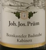 普朗酒莊班卡斯特勒-巴斯圖雷司令珍藏白葡萄酒(Joh. Jos. Prum Bernkasteler Badstube Riesling Kabinett, Mosel, Germany)