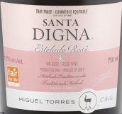 桃樂(lè)絲圣迪娜赤霞珠珍藏桃紅葡萄酒(Miguel Torres Santa Digna Cabernet Sauvignon Reserve Rose, Central Valley, Chile)