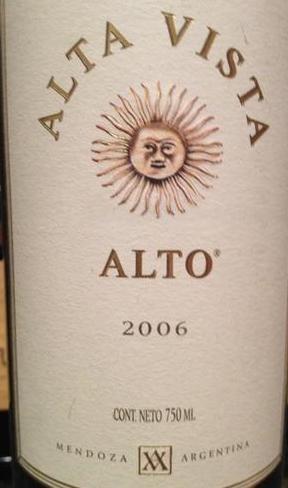 alta vista alto malbec-cabernet sauvignon, mendoza, argentina