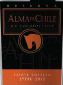 阿格莱智利阿尔玛珍藏西拉干红葡萄酒(De Aguirre Bodegas Vinedos Alma de Chile Reserve Syrah, Maule Valley, Chile)
