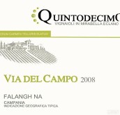 昆圖德西莫田野之路法蘭娜白葡萄酒(Quintodecimo Via del Campo Falanghina DOC, Campania, Italy)