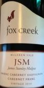 狐貍灣JSM西拉-赤霞珠-品麗珠紅葡萄酒(Fox Creek JSM Shiraz - Cabernet Sauvignon - Cabernet Franc, McLaren Vale, Australia)