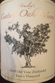 世紀(jì)橡木酒莊伊內(nèi)斯園老藤仙粉黛干紅葡萄酒(Century Oak Inez's Vineyard Old Vine Zinfandel, Lodi, USA)