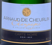 阿諾·夏朗黑卡半干型香檳(Champagne Arnaud de Cheurlin Carte Noire Demi Sec, Champagne, France)