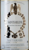 馬樂酒莊副牌貴腐甜白葡萄酒(Chateau de Sainte-Helene, Sauternes, France)