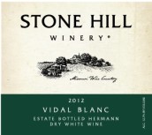 石頭山威代爾干白葡萄酒(Stone Hill Winery Vidal Blanc, Missouri, USA)