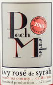 佩克莫爾酒莊艾維西拉桃紅葡萄酒(Pech Merle Winery Ivy Rose de Syrah, Sonoma County, USA)