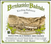 塔尼史班卡斯特勒貝園珍藏雷司令甜白葡萄酒(Wwe Dr. H. Thanisch Bernkasteller Badstube Riesling Kabinett, Mosel, Germany)