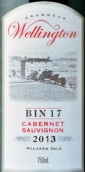 威靈頓Bin 17赤霞珠紅葡萄酒(Grandeur Wellington Bin 17 Cabernet Sauvignon, McLaren Vale, Australia)