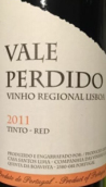 帕迪多紅葡萄酒(Vale Perdido Tinto Red, Vinho Regional Lisboa, Portugal)