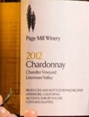 佩奇米爾霞多麗干白葡萄酒(Page Mill Chardonnay, Livermore Valley, USA)