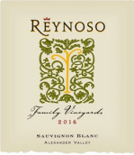 雷諾索家族酒莊長相思干白葡萄酒(Reynoso Family Vineyards Sauvignon Blanc, Alexander Valley, USA)