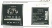 艾法瓦迪特蘭迪卡白格雷克白葡萄酒(I Favati Terrantica Greco di Tufo DOCG, Campania, Italy)