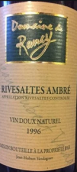 蘭溪酒莊安布雷甜白葡萄酒(Domaine de Rancy Rivesaltes Ambre, Languedoc-Roussillon, France)