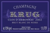 库克酒庄安邦内黑钻黑中白极干型香槟(Champagne Krug Clos d'Ambonnay Blanc de Noirs Brut, Champagne, France)