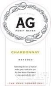 銀谷AG霞多麗干白葡萄酒(Argento AG Forty Seven Chardonnay, Mendoza, Argentina)