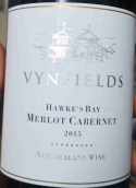 維尼菲爾德梅洛-赤霞珠紅葡萄酒(Vynfields Merlot Cabernet Savignon, Hawke's Bay, New Zealand)