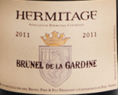 布魯內(nèi)爾德拉嘉丁酒莊埃米塔日紅葡萄酒(Brunel de la Gardine Hermitage, Rhone, France)