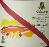 黛倫堡酒莊邁拉倫沙丘歌海娜紅葡萄酒(d'Arenberg McLaren Sand Hills Grenache, McLaren Vale, Australia)